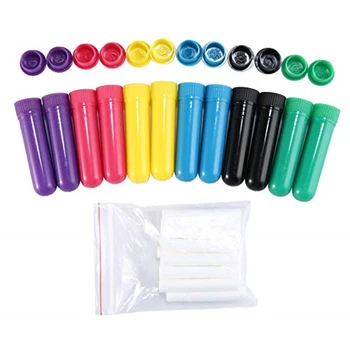 10-300set ที่มีสีสรรพลาสติก Nasal Inhalers ไม้เติมสำหรับน้ำหอมกับคุณภาพสูงคนที่จะมาแทนค็อตตอน Wicks สำหรับ Essentail น้ำมัน
