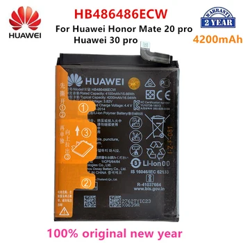 100%Orginal Huawei HB486486ECW 4200mAh โทรศัพท์แบตเตอรี่สำหรับ Huawei P30 มืออาชีพ/Mate20 มืออาชีพคนที่จะมาแทนแบตเตอรี่