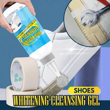 100g รองเท้าขาว Whitening เครื่องมือทำความสะอาดจัดสิ่งปนเปื้อน Whitening สนใจของเครื่องมือทำความสะอาดรองเท้าสีเหลืองดูว่าจะเกิดเรื่องอะไรเจ้าหน้าที่รองเท้าขอทำความสะอาด