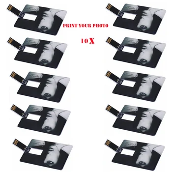 10PCS/มาว่าโลโก้ DIY พอร์ต USB แฟลชไดร์ฟ 1GB 2GB OEM งขวัญของโลโก้ที่กำหนดพลาสติกชื่อของนามบัตร PenDrive เมโมรีสติ้ก(ms)พิมพ์โลโก้ของขวัญ