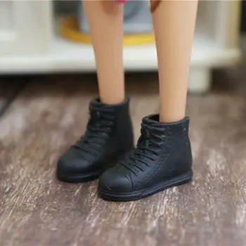 1Pair ตุ๊กตากรองเท้า 1/6 พลาสติกตุ๊กตาอการบูตที่มีสีสรรตีความยาว 2.2 cm รองเท้าส้นสูงแฟชั่นหญิงเครื่องประดับรูปแบบ 24