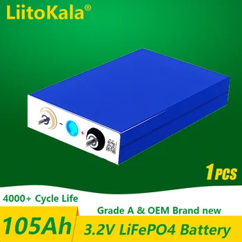 1PCS LiitoKala 3.2 วี 105Ah LiFePO4 แบตเตอรี่แคลเซียมคาร์บอเนตลิเธียมเหล็ก phospha DIY 12V 24V มอเตอร์ไซค์รถไฟฟ้าแสงอาทิตย์ Stencils เรือของแบตเตอรี่