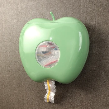1pcs แอปเปิ้ลเก็บผลไม้ชนิดหนึ่รูปร่างพลาสติกห่อเปิดกระเป๋าอาบน้ำหมวกกล่องสำหรับห้องน้ำแอปเปิ้ลดอกไม้หัวใจ Dropshipping