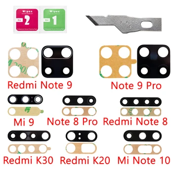 1set กลับด้านหลังกล้องเลนส์กระจกหน้าปกที่แทนที่สำหรับ Xiaomi Redmi ข้อ 89 มืออาชีพ 9s 10 Redmi K20 K30 มืออาชีพร้อน 9 SE 9T 10