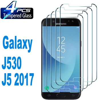 2/4Pcs งสียูวีผ่านเข้าสำหรับ Samsung กาแล็กซี่ J52017 J530 หน้าจอปกป้องแก้ว