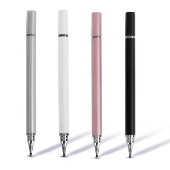2 ใน 1 รูปแบบสากลวาด Stylus ปากกาเพื่อ Android iOS แตะปากกาเพื่อ iPad Samsung Xiaomi แผ่นจารึกนั่นฉลาดโทรศัพท์เครื่องประดับดินสอ