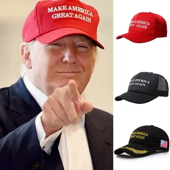 2020 อเมริกันมีผลกระทบกับอันซั Presidential หมวกให้อเมริกาเยี่ยมอีกครั้งหมวกโดนัลทรัมป์รีพับลิกันหมวกหมวก MAGA ปักโครงร่างหมวก