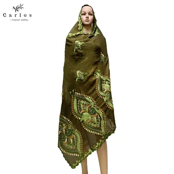 2021 ร้อนการขายผ้าพันคอ 100%ค็อตตอนผ้าพันคอแอฟริกันผู้หญิง Hijab ผ้าพันคอที่ดูไบผ้าพันคออยู่ Wholesale ราคา