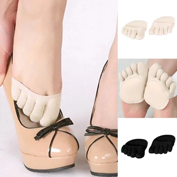 2023 Yogis ผู้หญิงถุงเท้าซิลิโคนพวกต่อต้า-แอนพวกนั้นคงจะเข้าแถวมาเปิดนิ้วเท้า Heelless Liner ถุงเท้ากับล่องหน Forefoot เบาะเท้าเจอถุงเท้า