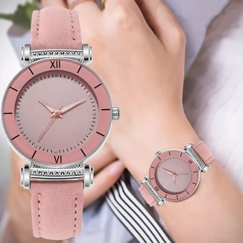 2023 ใหม่ดูผู้หญิงแฟชั่นปกติกับเครื่องหนังเข็มขัดง่ายน้ำเล็กๆหมุนควอทซ์นาฬิกาชุด Wristwatches Reloj Mujer