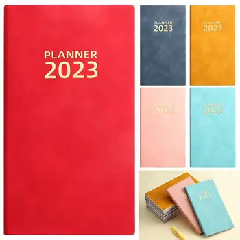 2023 ไดอารี่ของนักวางแผนสมุดโน้ตขนาด A6365 วันปฏิทินนัดหนังสือ PU Notepads สร้างสรรค์สมุดบันทึกเตือนพื้นที่ทำงานวัน Stationer