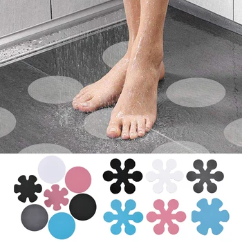 20pcs ต่อต้านพลาดอ่างอาบน้ำ Stickers ห้องน้ำดอกไม้ตัวเองชนิดหนึ่งไม่ใส่อ่างอาบน้ำ Decals Stickers อาบน้ำอาบน้ำต่อต้านพลาด Stickers