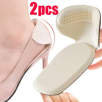 2pcs T-รูปร่างรองเท้าส้น Insoles เท้าส้นผัดรองเท้ากีฬา Adjustable Antiwear เท้าแทร Insoles ส้นรองเท้าปกป้องด้วยป้ายสติ๊กเกอ Insole