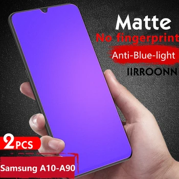 2Pcs/มากมายด้านสียูวีผ่านเข้าสำหรับ Samsung A10 A20 A30 A50 A70 A90 หน้าจอสำหรับผู้ปกป้อ Samsung A31 A51 A71 ต่อต้านสีฟ้าแสงสว่าง Galss