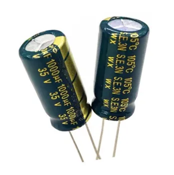 35V 1000UF 10*20mm 1000uf 35v pElectrolytic capacitor ower ป้อนพิเศษสูงความถี่คริสตัล