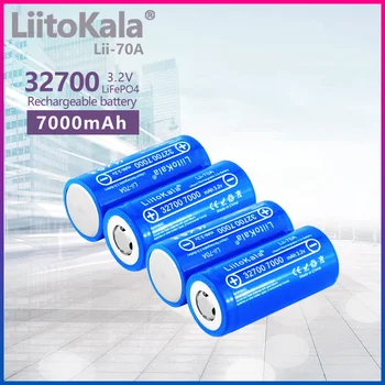 4PCS LiitoKala Lii-70A สูงพลังงาน 3.2 วี 327007000mAh 6500mAh แบตเตอรี่ LiFePO435A 55A แบบโทนต่อเนื่องลดประจำการก่อนสูงสุดของแบตเตอรี่