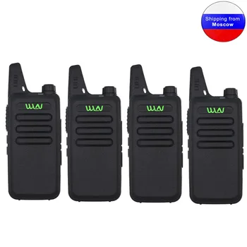 4PCS WLN KD-C1 มินิแบบเคลื่อนย้ายได้วิทยุ UHF 400-520MHz 5W ยุ talkie 16 ช่อง UHF Transceiver