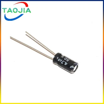 50pcs 50 v4.7uf 5x11mm 50 วี 4.7 uf electrolytic capacitor