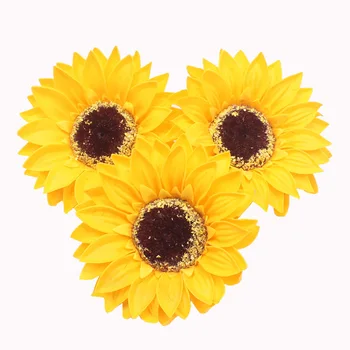 5PCS นิรันดดอกไม้ Sunflower ดอกไม้หัวอนดั่งดอกไม้ดอกไม้ร้านตกแต่งหน้าต่างอาทิตย์ดอกไม้หัวสบู่ของขวัญสบู่แชมพู