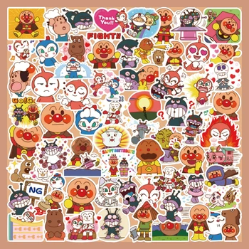 60pcs Anpanman ยวหยิบสติ๊กเกอร์น่ารักเด็กการ์ตูนปักหยิบสติ๊กเกอร์ของเล่นสำหรับผู้หญิงผิวหนังแล็ปท็อปที่น่ารักหยิบสติ๊กเกอร์เก็บของ Kawaii อะนิเม Stickers