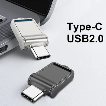 64GB OTG พิมพ์ C พอร์ต USB 2.0 บนแฟลชไดร์ฟมินิเว็บเบราว์เซอร์ภายนอกความทรงจำอยู่สำหรับ\n smartphone MacBook,แผ่นจารึก Samsung กาแล็กซี่