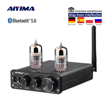 AIYIMA T76H3N สอดท่อก่อนเครื่องขยายเสียงเครื่องขยายเสียง HiFi เสียงสเตริโอ(stereo)บลูทูธ 5.0 เครื่องดูดฝุ่นเนื้อสอดท่อ Preamp DIY เสียงลำโพง Amplifiers
