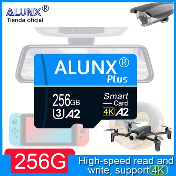 ALUNX 100%นใยโคร TF SD การ์ด 256G U3128GB 64GB 32GB ความจำแฟลชการ์ดชั้นเรียน 10 คนสนับสนุนเคลื่อนที่โทรศัพท์ UAV etc ตัวอ่านการ์ด