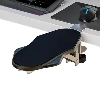 Armrest เจโต๊ะคอมพิวเตอร์โต๊ะสนับสนุนเมาส์แขนข้อมือที่เหลือพื้นที่ทำงานส่วนขยายมือของไหล่ปกป้อง Attachable บ Mousepad
