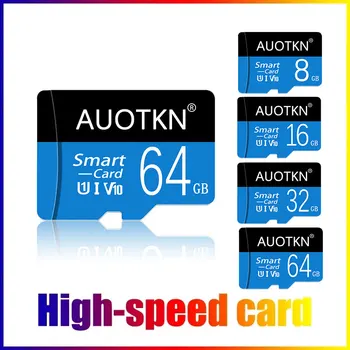 AuoTKN ความเร็วสูงการ์ดโคร sd 64GB ความทรงจำการ์ด Class108gb 16gb 32gb U1 Cartao เดอ Memoria TF บัตร 128GB 256GB สำหรับโทรศัพท์เคลื่อนที่