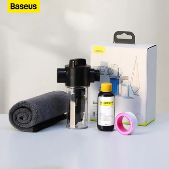 Baseus ล้างรถแชมพู 60ml กับผ้าเช็ดตัวทำความสะอาด Sprayer แผ่นโฟมไว้สำหรับ GF5 นเครื่องล้างปืน