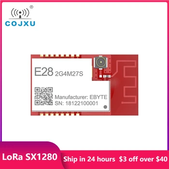 BLE 2.4 GHz LoRa SX1280 Rf เครือข่ายไร้สายศูนย์ควบคุม kde ในโมดูล 27dBm SPI นานช่วง 8000m Ranging ตำแหน่งเครือข่ายไร้สาย Transceiver E28-2G4M27S