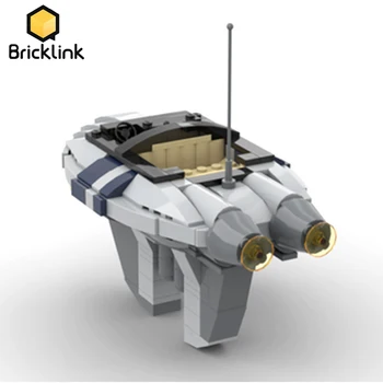 Bricklink MOC ทางเทคนิคงรถดาราหนังเรื่อง Coruscants อากาศแท็กซี่นางแบบขนย้ายรถเหรอตั้งตึกบล็อกของเล่นสำหรับเด็กของขวัญ