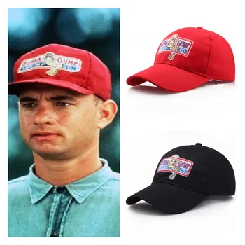 Bubba Gump หมวกแดงปักอ adjustable งอาทิตย์หมวกสบายๆสวมหมวกเบสบอลสำหรับผู้ชายและผู้หญิง