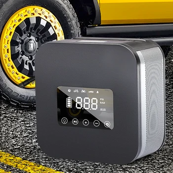 CARSUN นื่ Inflator แบบเคลื่อนย้ายได้ออกอากาศ Compressor ปั๊มไฟฟ้าเครือข่ายไร้สายสำหรับรถจักรยานเดินขึ้นไปบนรถกระบะ Tyre ความดัน Inflation