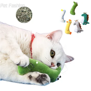 Catnip ของเล่นแมวผลิตภัณฑ์สำหรับสัตว์เลี้ยงน่ารักแมวของเล่นสำหรับแมวเหมียวถือฟัน Grinding แมวนุ่มน่ากอนิ้วหมอนสัตว์เลี้ยงเครื่องประดับปกป้องปาก