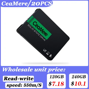 CeaMere Sata3 Ssd 20pcs 120GB 2.5 SSD 128GB 240GB 256GB ฮาร์ดไดรฟ์ดิสก์ 480GB512GB ลวดลาย stencils ดิสก์ภายในฮาร์ดไดรฟ์สมุดโน้ต