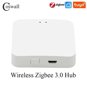 Coswall Zigbee 3.0 Tuya ฉลาดฮับ/เกตเวย์ต่อ/เครือข่ายไร้สายรุ่นสำหรับทางเลือก