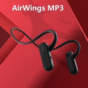 Dacom Airwings MP3 องเพลงเครื่องเล่นบลูทูธ 5.0 Earphone กีฬา Waterproof เครือข่ายไร้สายหูฟัง 8GB ความทรงจำ Headset สำหรับวิ่งไปโรงยิม