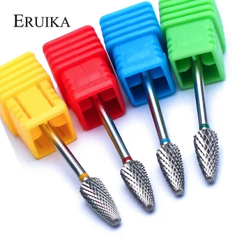ERUIKA Carbide จัดการซ้อมหน่อไฟฟ้า Milling ตัดต่อให้ทำเล็บดีหมุนภาพลบเบอร์เจลโปแลนด์เครื่องมือจับแฟ้ม Accesories