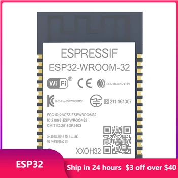 ESP32 เครือข่ายไร้สาย SoC ศูนย์ควบคุม kde ในโมดูลคู่ลึไวไฟ+BT/BLE MCU 2.4 GHz Rf Transceiver ผู้รับ 4MB นหน่วยประมวลผล MCU ESP32-WROOM-32