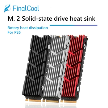 FinalCool เอ็ม 2 NVMe SSD ความร้อนจมลงเอ็ม 22280 แข็งของรัฐฮาร์ดดิสก์ของลูมินั่ม Alloy Heatsink เจ๋งเครื่องทำความร้อมกับซิลิโคนผัดเอาไว้จับภาพความร้อน
