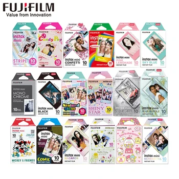 Fuji Fujifilm 10 ผ้าปูที่นอน Instax มินิ 3 นิ้วหนังสีภาพถ่ายเอกสารสำหรับช่วงเวลาแวบเดียว instax มินิ/8/9/ 11 /12/LiPlay/EVO/40 ของกล้อง