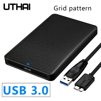 G285Gbps พอร์ต USB 3.0 เคลื่อนที่ลวดลาย stencils Enclosure กล่อง 2.5 นิ้ว SATA สนับสนุนต่างเครื่องจักรหนักขับรถและแข็งของรัฐขับรถ SSD