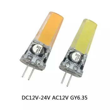 G4 GY6.35 นำ COB ตะเกียง 25086W เจ้าซีดีซี 12V 24V เทียนแสงไฟแทนที่ 50W Halogen สำหรับโคมไฟระย้าปอร์ตไลท์