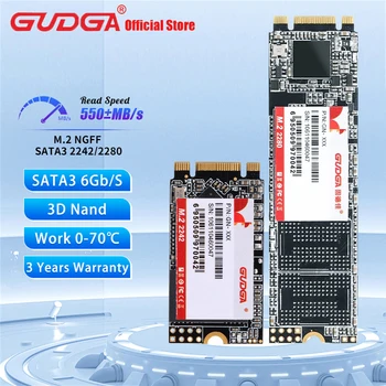GUDGA SSD SATA เอ็ม 21TB 512GB 2TB 256GB 128GB Ssd ฮาร์ดดิสก์ของเอ็ม 2NGFF แข็งของรัฐขับรถ 22422280 ฮาร์ดไดรฟ์ดิสก์สำหรับพื้นที่ทำงานแล็ปท็อป