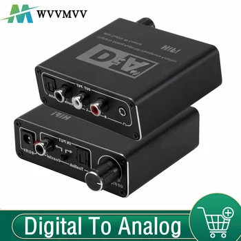 HIFI DAC Amp ดิจิตอลต้องอนาล็อกเสียง Converter ตัวถอดรหัส 3.5 a button on a remote control อืม RCA เครื่องขยายเสียงอะแดปเตอร์ Toslink เปลี่ยนภาพเป็น Coaxial ผลส่งออก DAC 24bit