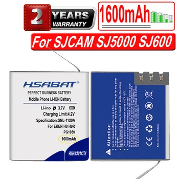 HSABAT 1600mAh PG1050 การกระทำของกล้องแบตเตอรี่สำหรับ EKEN H9 H9R H3 H3R H8PRO H8R SJ4000 SJCAM SJ5000 M10 SJ5000X