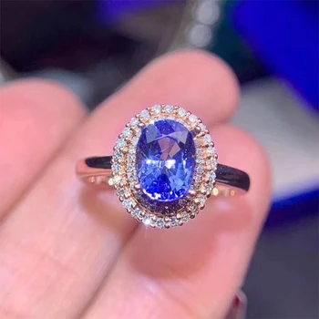 Huitan วินเทจมีความลึกสีน้ำเงินสนามรูปไข่เลย CZ จะขว้างหินใส่ผู้หญิงนิ้วแหวนนิยายสละตอนเย็นปาร์ตี้เครื่องประดับวันครบรอบแต่งงานรักแหวนของขวัญ