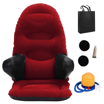 Inflatable อ่าน Backrest เคลื่อนที่เกมเอวนที่เหลือหัวคอสนับสนุนสุนัขไม่มีสัญญาณกันขโมยและนั่งที่นั่งเก้าอี้สีแดง