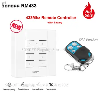 Itead SONOFF RM433433 เมกะเฮิรตซ์ RF Controller 8 กุญแจเครือข่ายไร้สายยูไฟฟ้ากุญแจทางไกลสำหรับ sonoff RF TX 4CH มืออาชีพ R2 Wifi เปลี่ยน